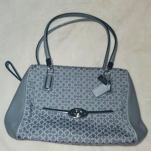 Coach gray handbag